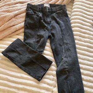 Abercrombie Kids Jeans Girls Size 15/16 Long Washed Denim High Rise Flare